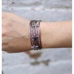 Silver Metallic Star Magnetic Bracelet